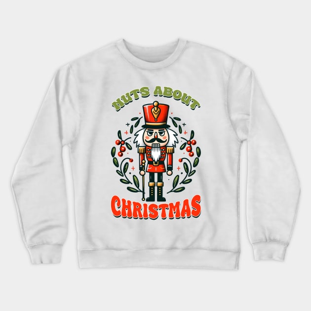 Nuts About Christmas Crewneck Sweatshirt by MZeeDesigns